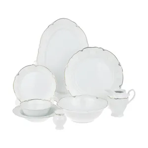 سرویس غذاخوری 30 پارچه چینی پردیس کاشان سری الگانس مدل آرتین کد 812