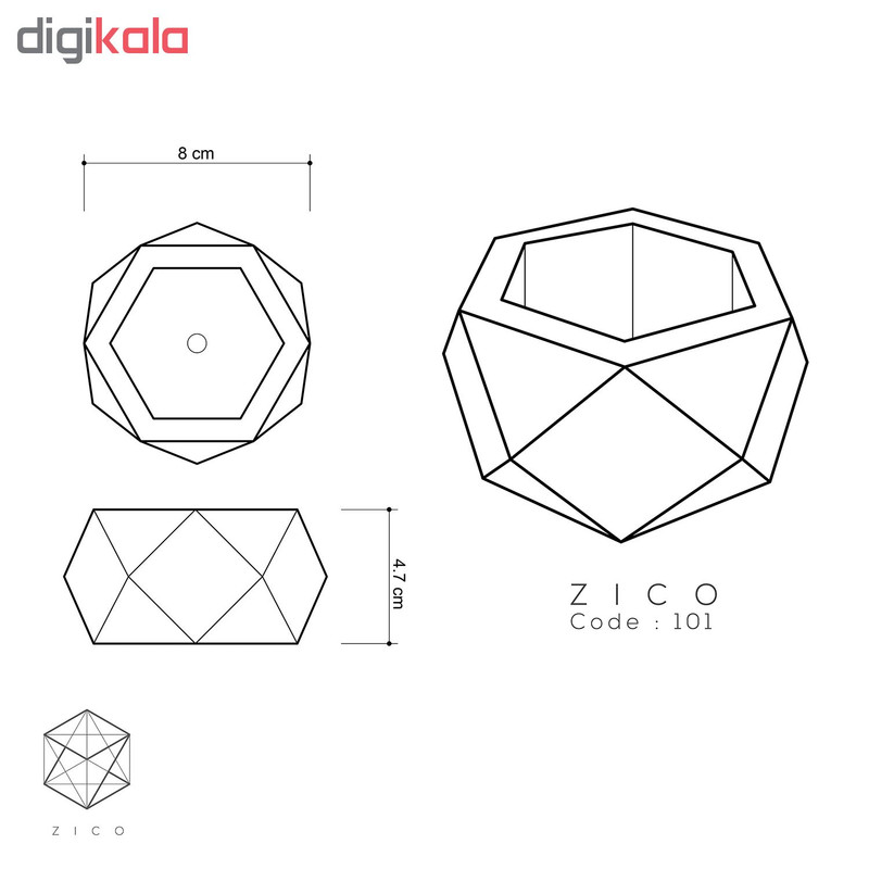 گلدان زیکو مدل GB_101