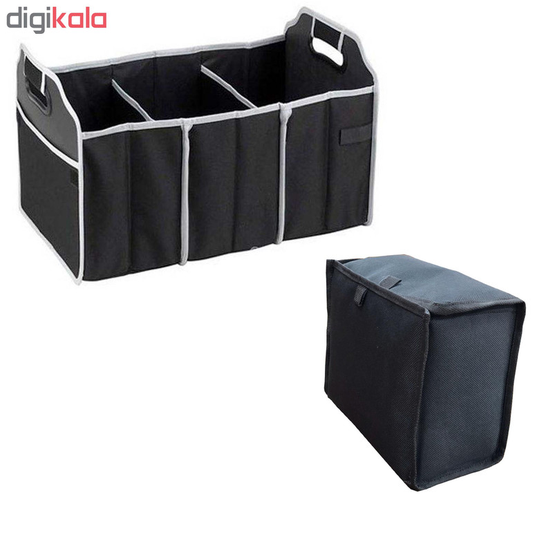 نظم دهنده صندوق عقب خودرو کد 0118 به همراه کیف نگهدارنده نوشیدنی
