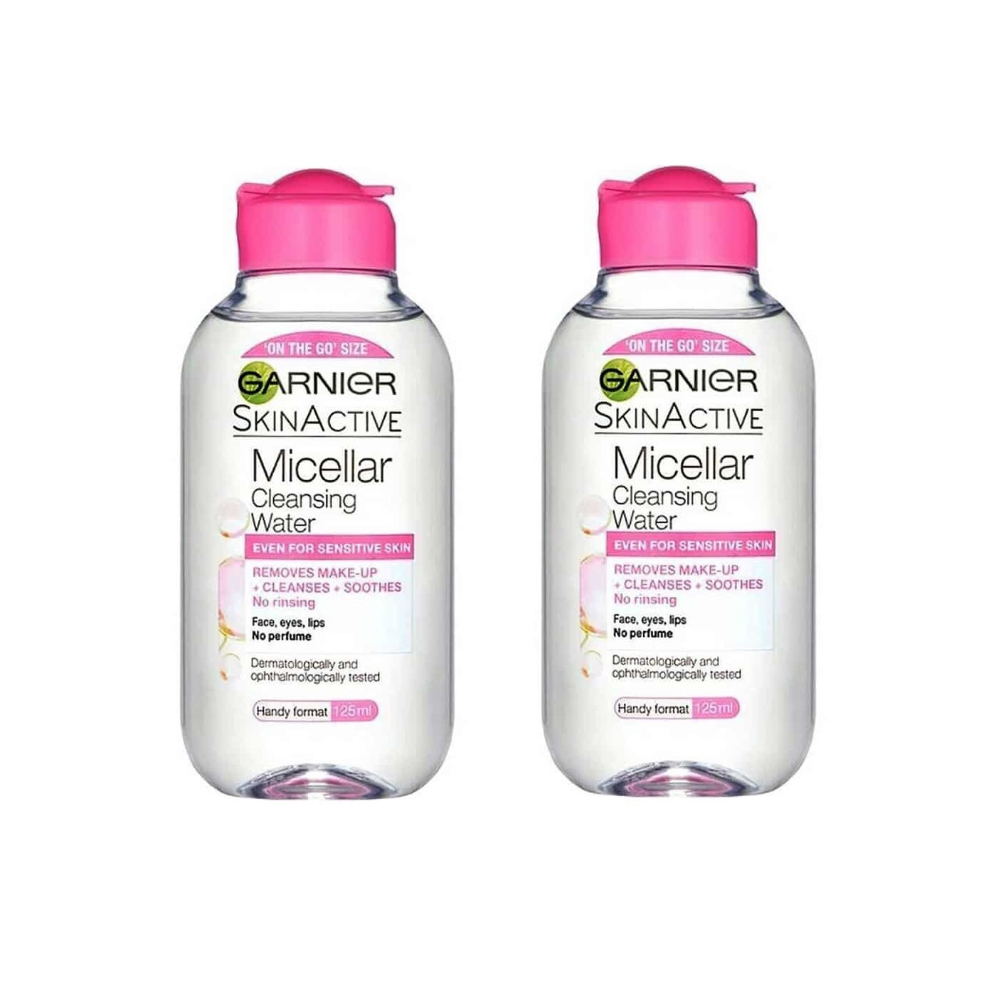 آب پاک کننده صورت گارنیه مدل micellar حجم 125 میلی لیتر مجموعه 2 عددی