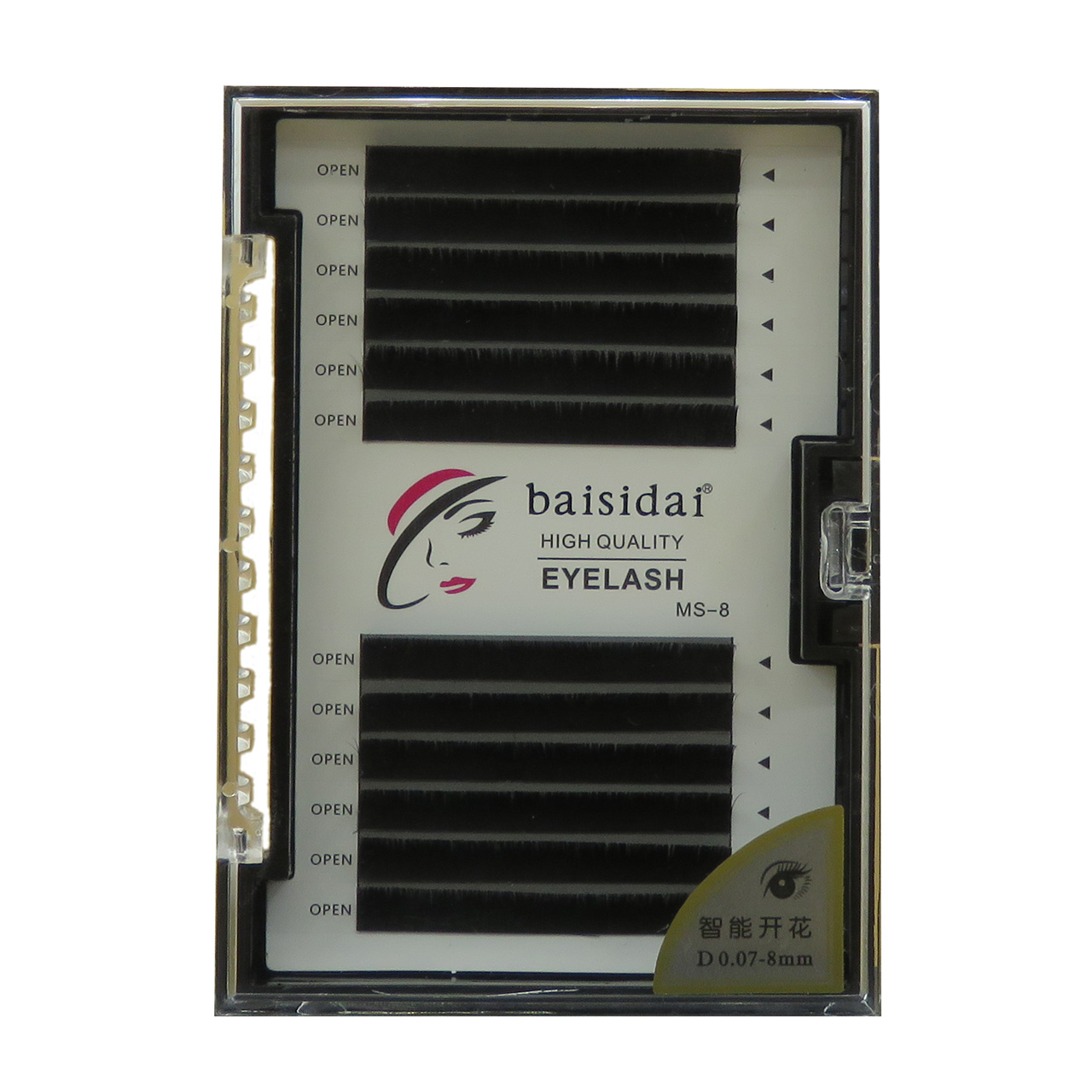 مژه مصنوعی بایسیدای مدل Volume lashes D کد 07