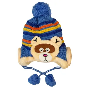 کلاه بافتنی پسرانه کد BEAR_BLPS00