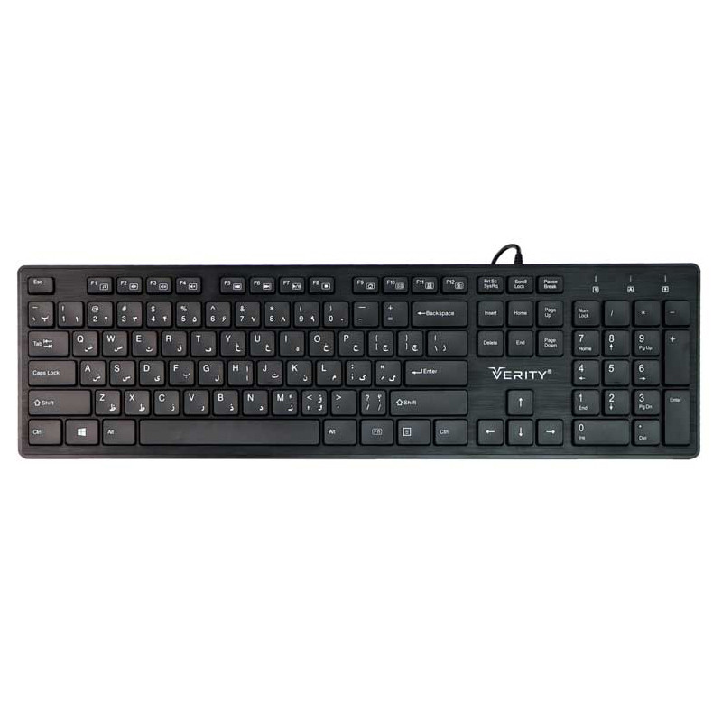 کیبورد وریتی مدل V-KB6116 با حروف فارسی