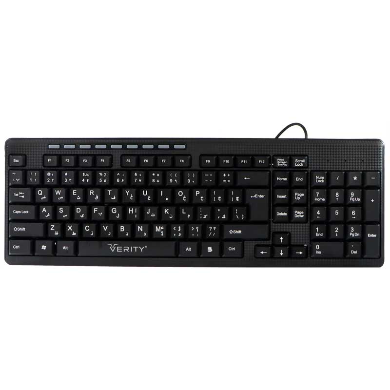 کیبورد وریتی مدل V-KB6117 با حروف فارسی