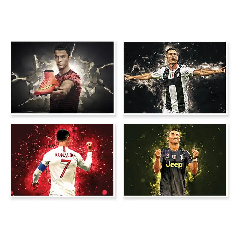 پوستر طرح رونالدو کد A-1097 مجموعه 4 عددی