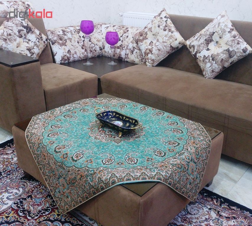 رومیزی ترمه طرح نسترن کد 28