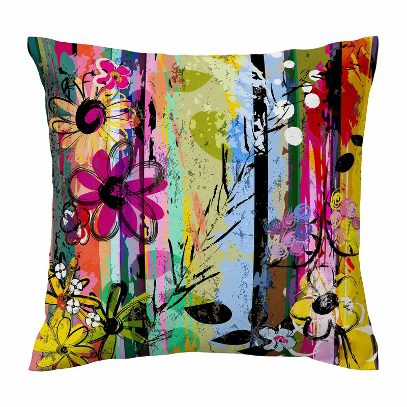 کاور کوسن طرح کوبیسم گل کد 541