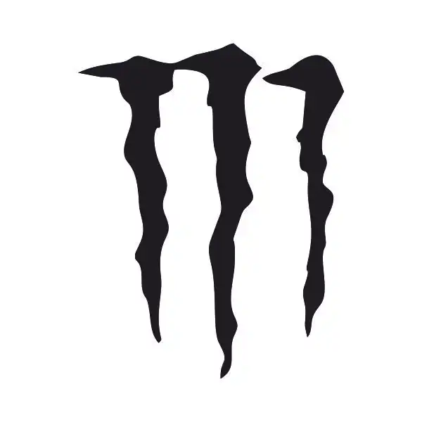 برچسب بدنه خودرو طرح پنجه هیولا کد 1310