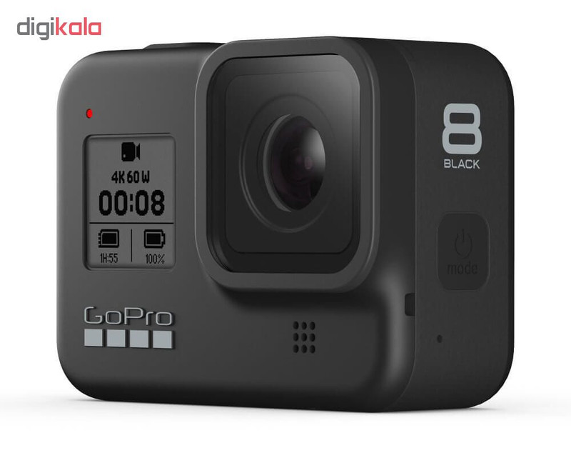 دوربین فیلم برداری ورزشی گوپرو مدل HERO8 Black به همراه لوازم جانبی پلوز