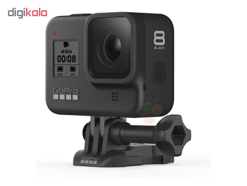 دوربین فیلم برداری ورزشی گوپرو مدل HERO8 Black به همراه لوازم جانبی پلوز