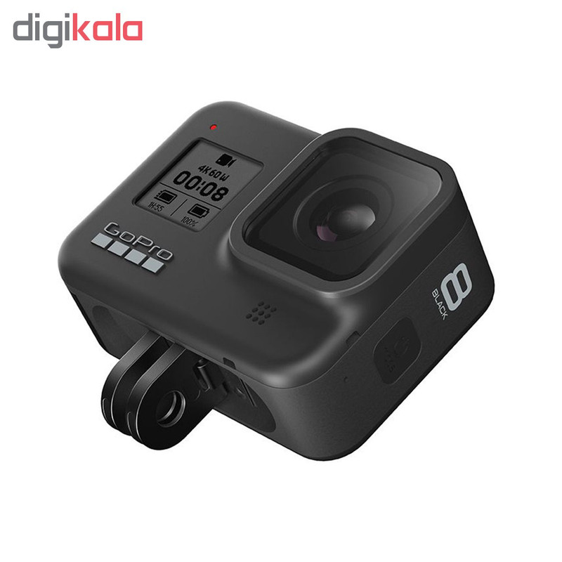 دوربین فیلم برداری ورزشی گوپرو مدل HERO8 Black به همراه لوازم جانبی پلوز