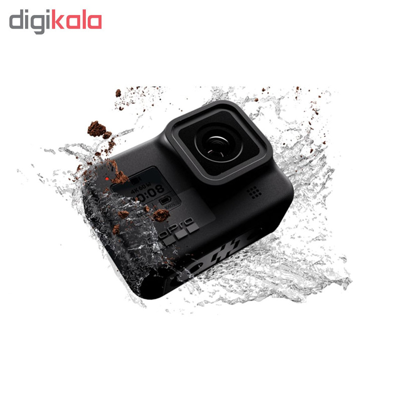 دوربین فیلم برداری ورزشی گوپرو مدل HERO8 Black به همراه لوازم جانبی پلوز