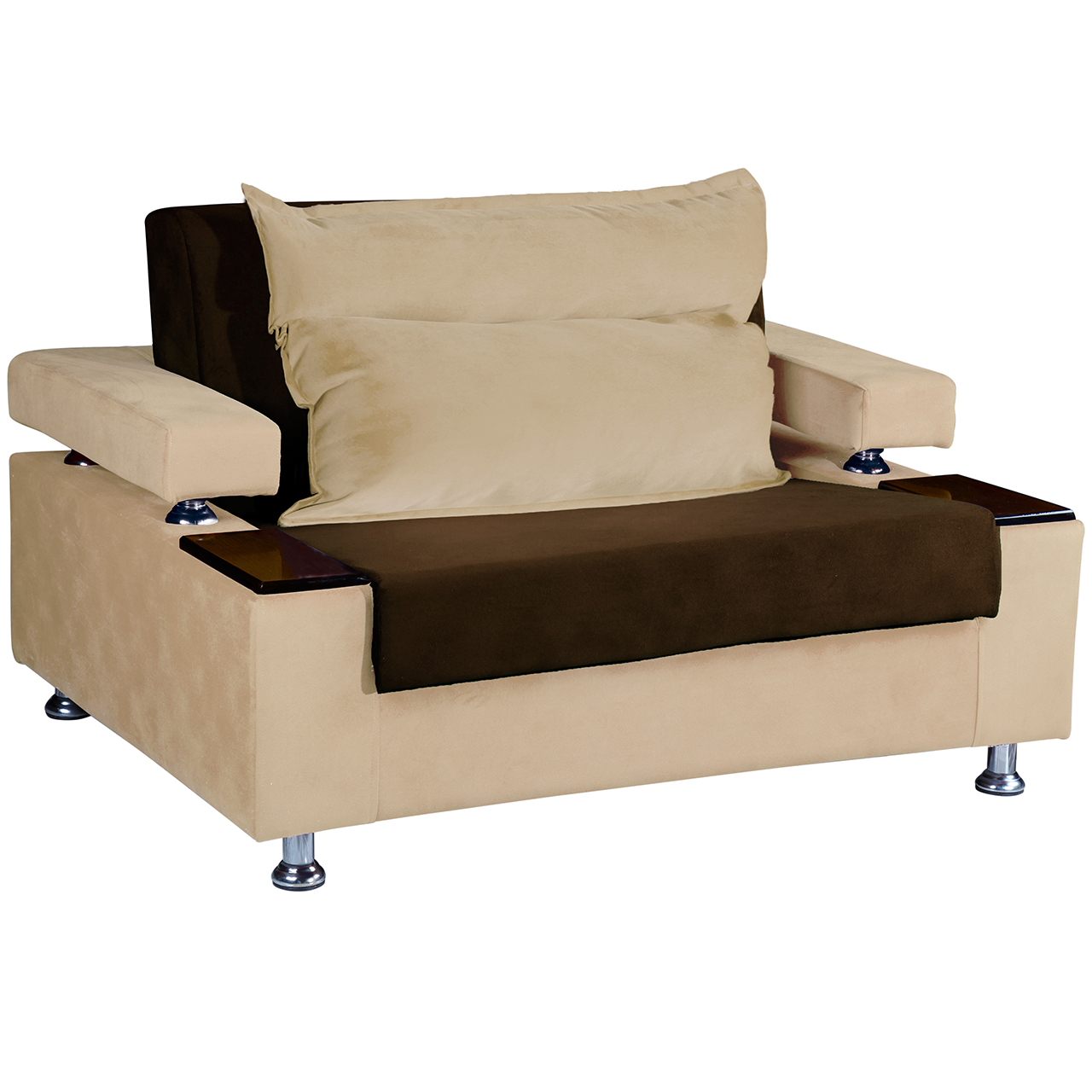 مبل تخت خواب شو یک نفره چشمه نور مدل MA-504.100-BR-CR