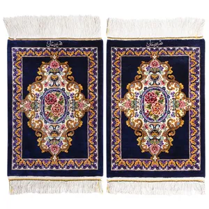 فرش دستباف رومیزی یک دهم متری سی پرشیا کد 703001 یک جفت