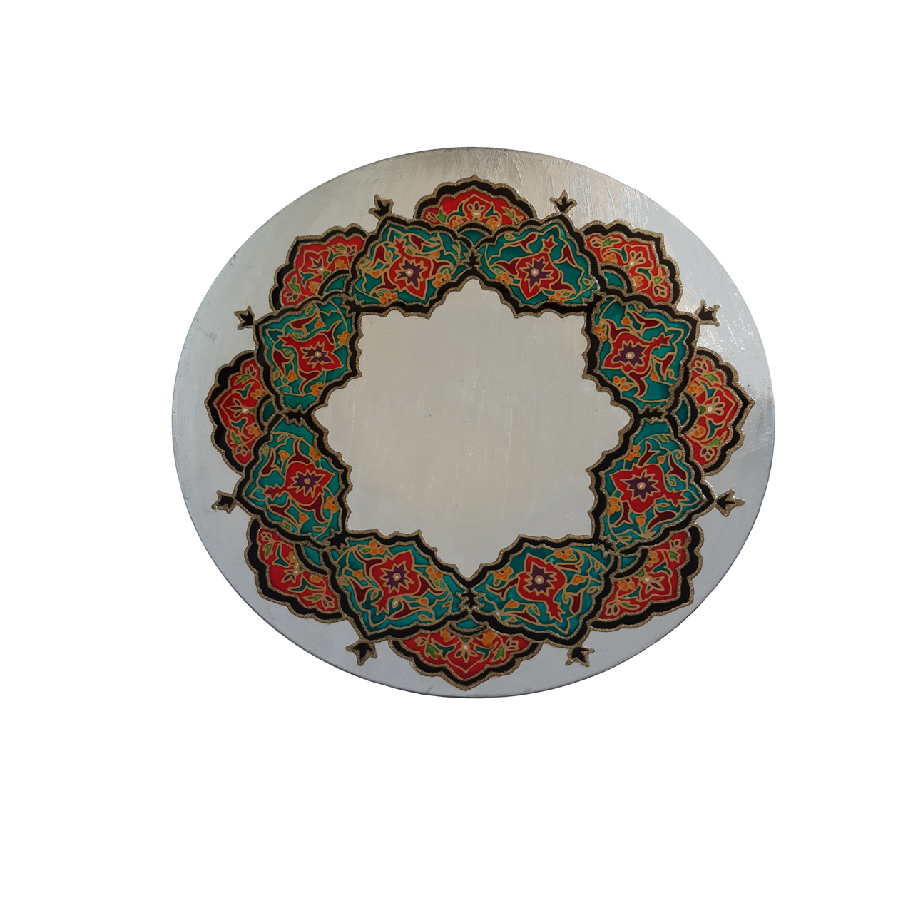 بشقاب ویترای طرح اسلیمی کد D09