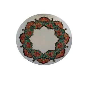 بشقاب ویترای طرح اسلیمی کد D09