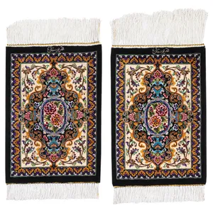 فرش دستباف رومیزی یک دهم متری سی پرشیا کد 703002 یک جفت