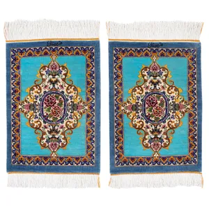 فرش دستباف رومیزی یک دهم متری سی پرشیا کد 703008 یک جفت
