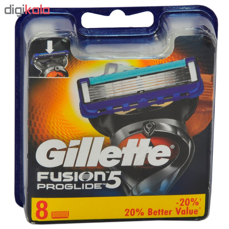 تیغ یدک ژیلت مدل Fusion Proglide5 ‏بسته 8 عددی