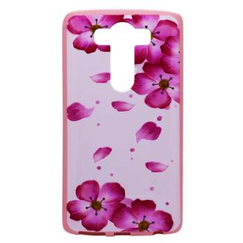 کاور طرح Pink flowers مدل NKK-01 مناسب برای گوشی موبایل ال جی V10