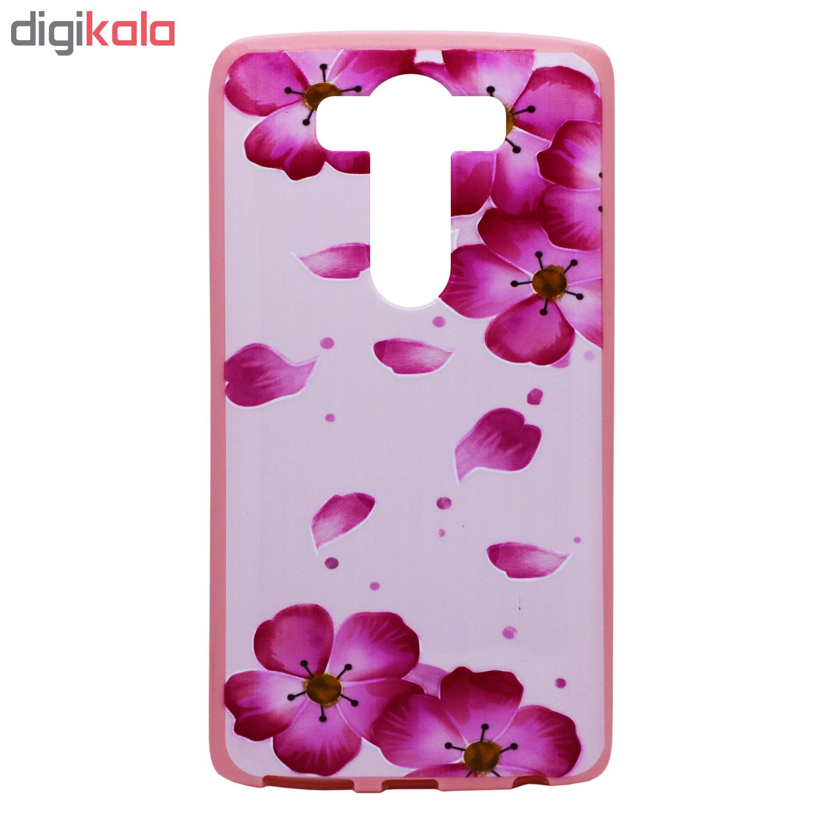 کاور طرح Pink flowers مدل NKK-01 مناسب برای گوشی موبایل ال جی V10 main 1 1