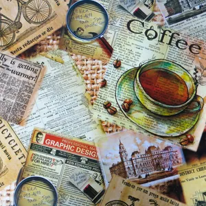  کاغذ کادو مدل coffee بسته 5 عددی