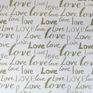  کاغذ کادو مدل love بسته 5 عددی