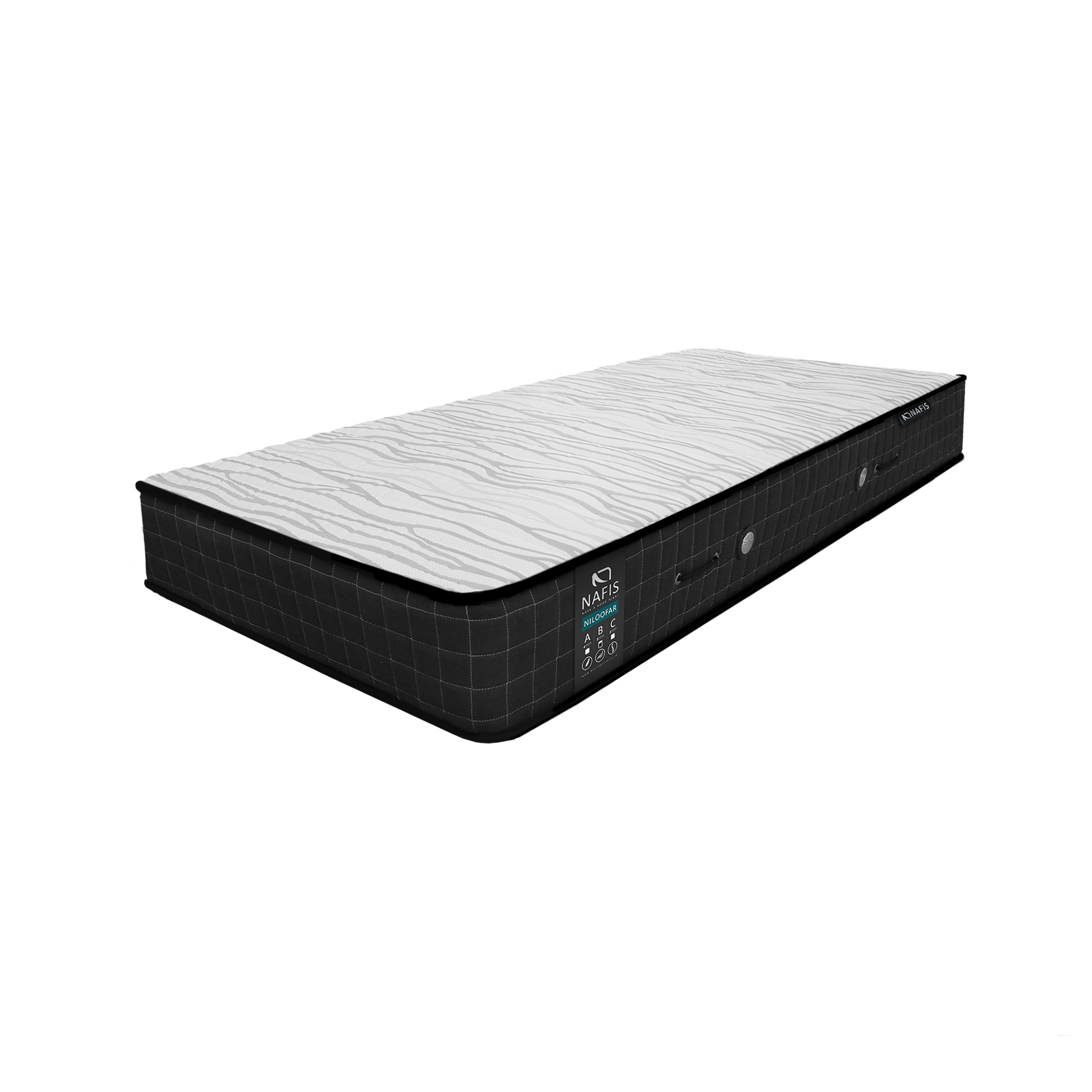 تشک نفیس مدل نیلوفر B یک نفره سایز 200 × 120 سانتی متر