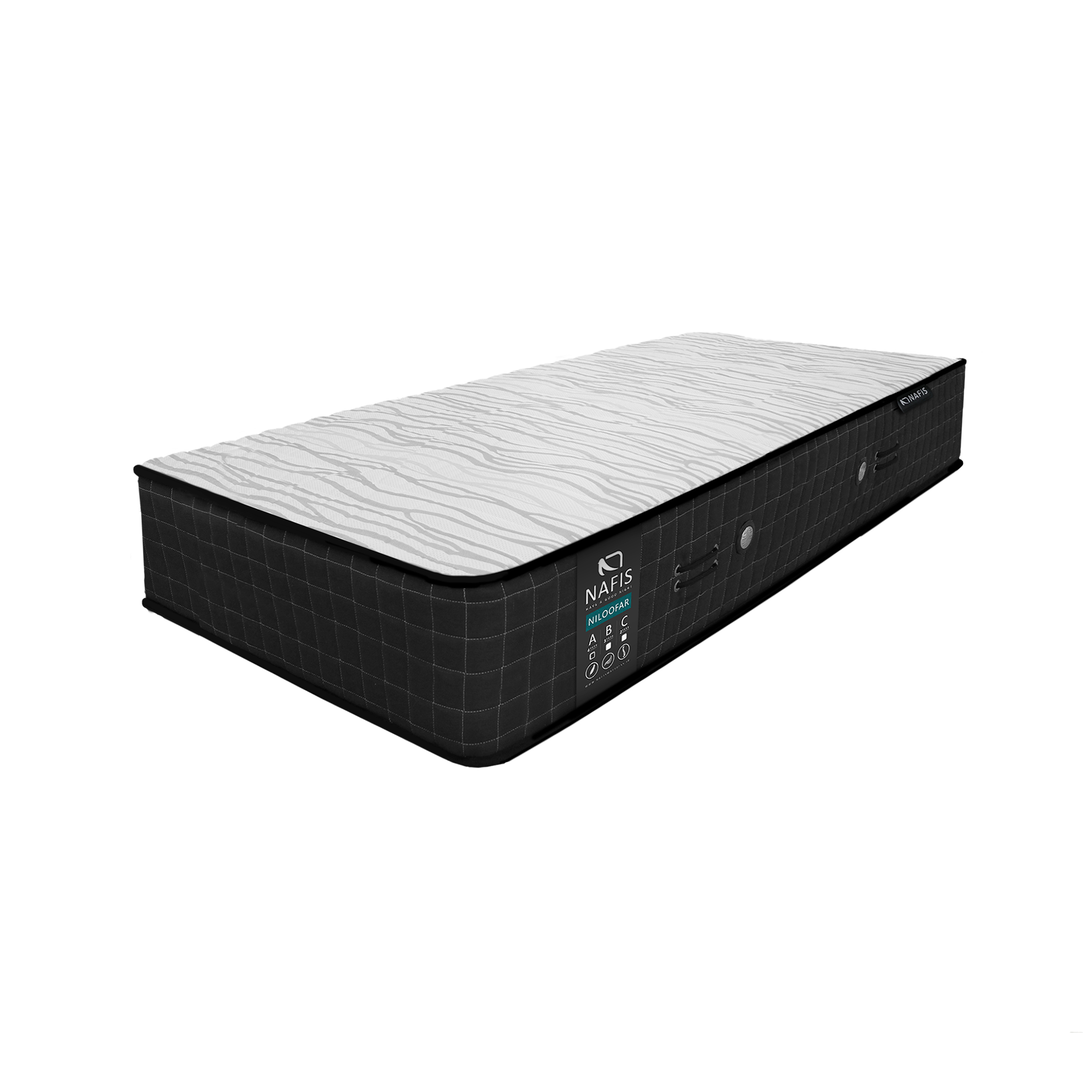 تشک نفیس مدل نیلوفر A یک نفره سایز 90 × 200 سانتی متر