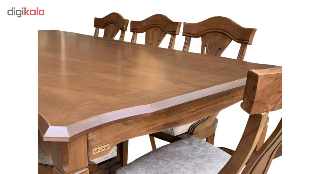 میز و صندلی ناهار خوری اسپرسان چوب کد Sm62