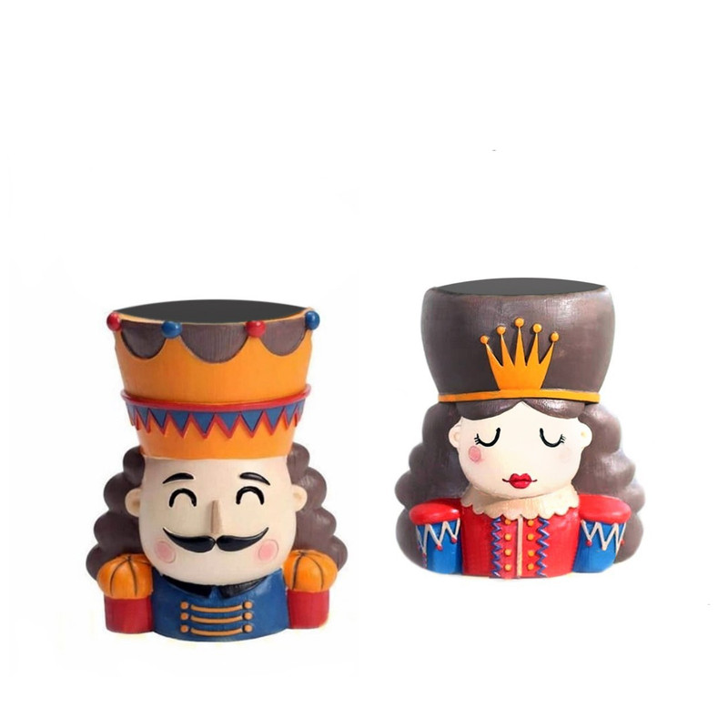 گلدان طرح پادشاه و ملکه مجموعه 2 عددی