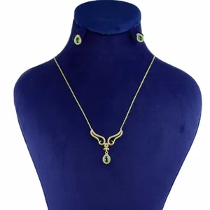 نیم ست طلا 18 عیار زنانه کانیار گالری کد NA398