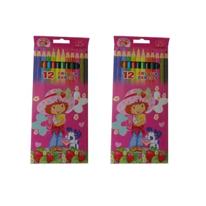 مداد رنگی 12 رنگ طرح توت فرنگی مدل to 401 بسته 2 عددی