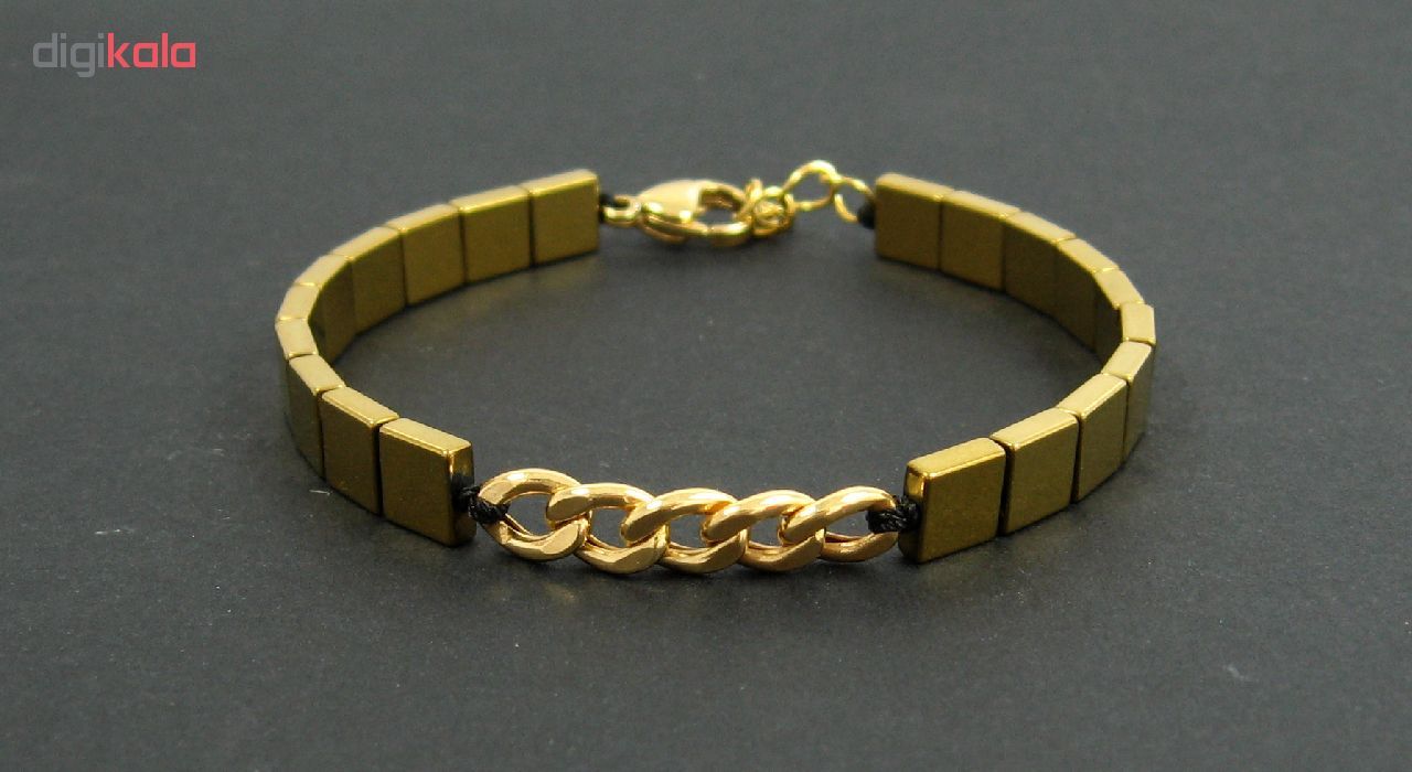 دستبند طلا 18 عیار زنانه مانچو کد BFG162 -  - 5