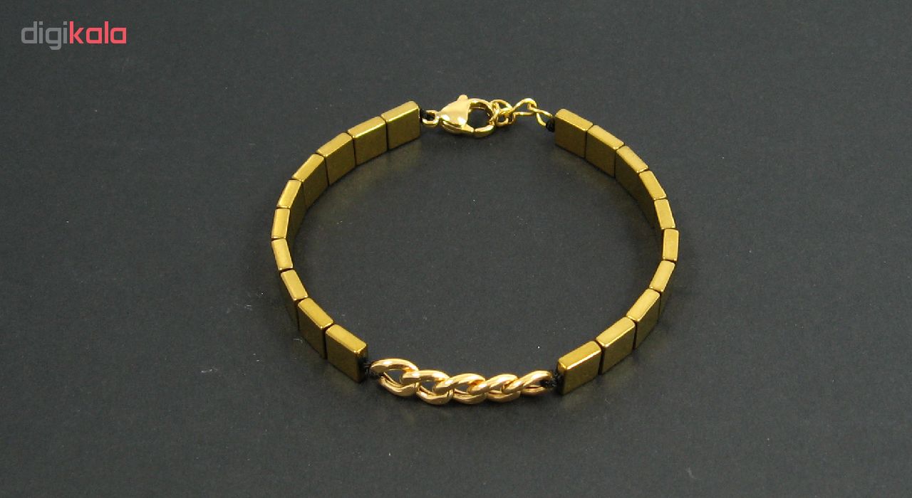 دستبند طلا 18 عیار زنانه مانچو کد BFG162 -  - 6