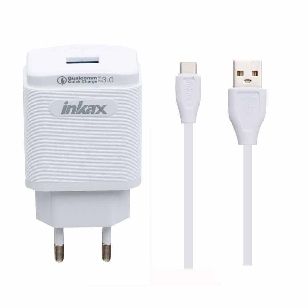 شارژر دیواری اینکاکس مدل CD-53 به همراه کابل تبدیل USB-C 
