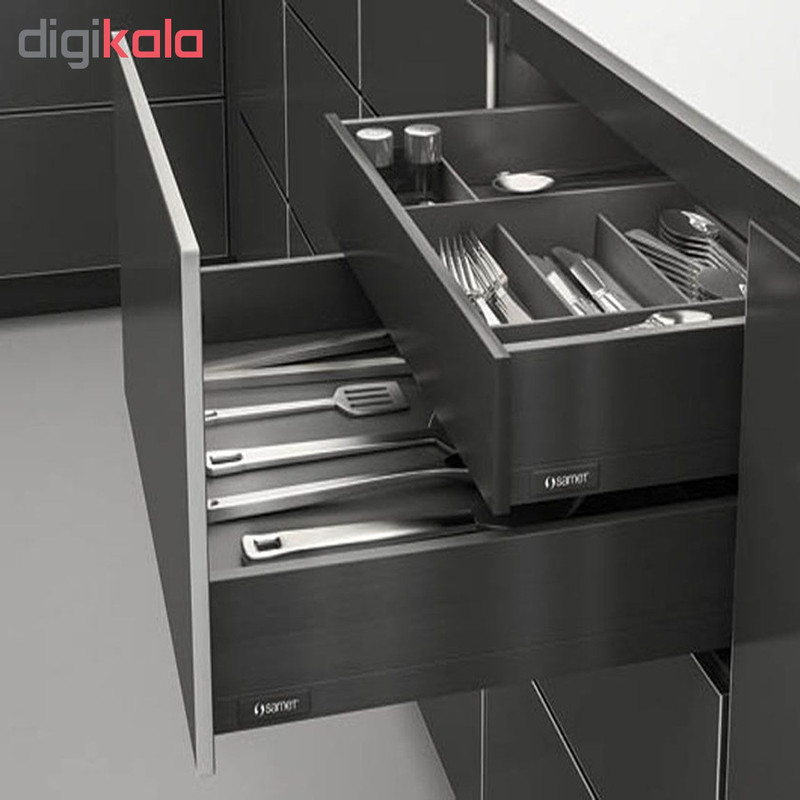 ریل کشو فشاری صامت مدل SmartFlow F40H58 سایز 40 سانتیمتری بسته 2 عددی