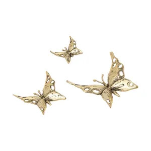 مجسمه دکوری طرح پروانه کد 006 مجموعه 3 عددی