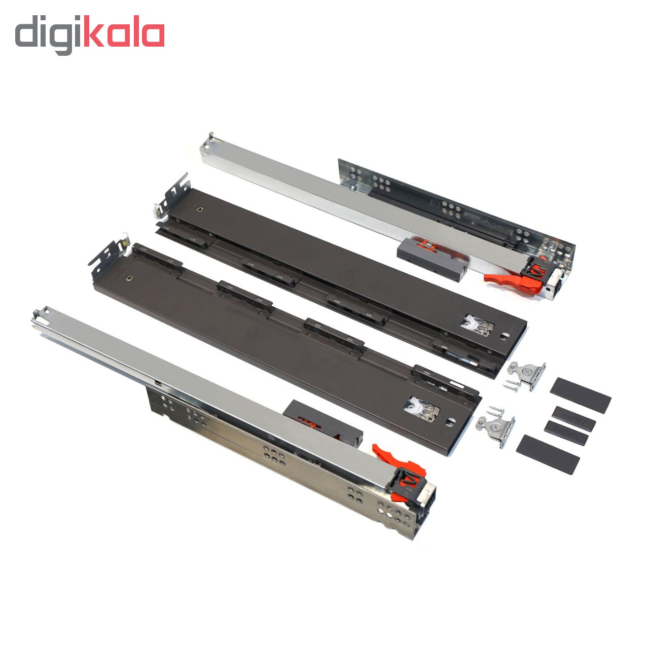 ریل کشو فشاری-آرام بند صامت مدل SmartFlow FA45H58 سایز 45 سانتیمتری بسته 2 عددی