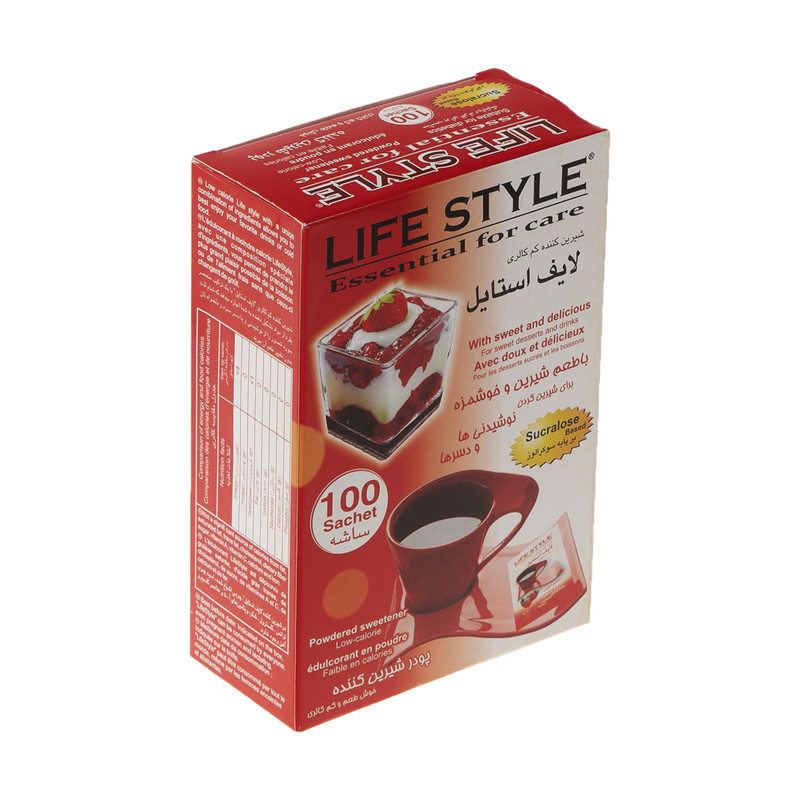 پودر شیرین کننده رژیمی لایف استایل مقدار 100 گرم