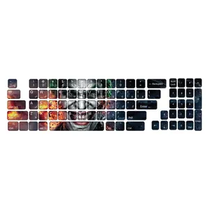برچسب  حروف فارسی کیبورد گراسیپا طرح Ghost  کد ۱۱۰