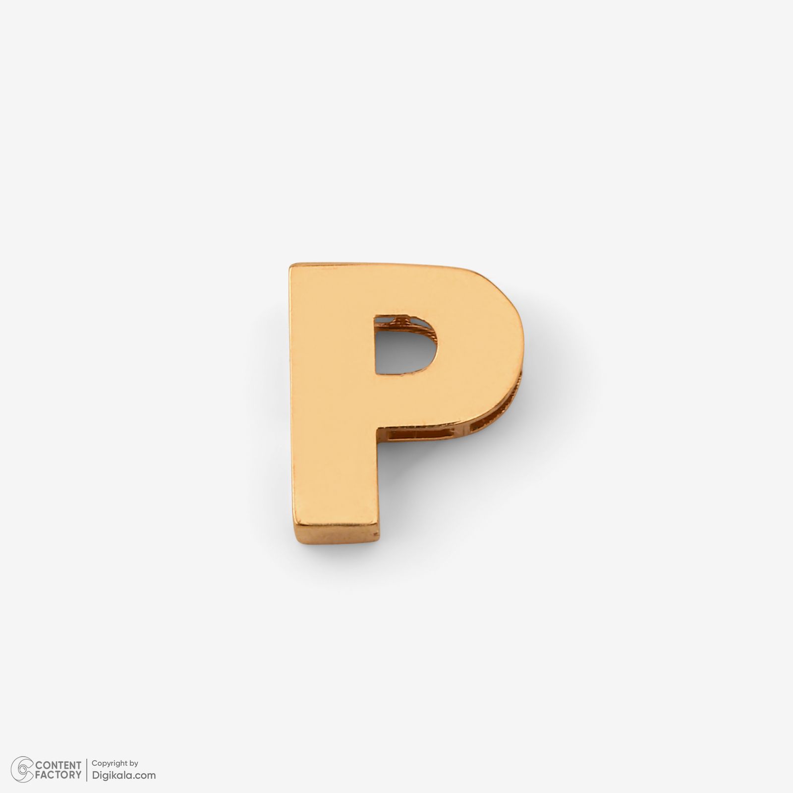 آویز گردنبند طلا 18 عیار زنانه مایا ماهک طرح حرف P کد MM2145 -  - 3