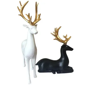 مجسمه طرح گوزن مدل RM-7969 مجموعه ۲ عددی