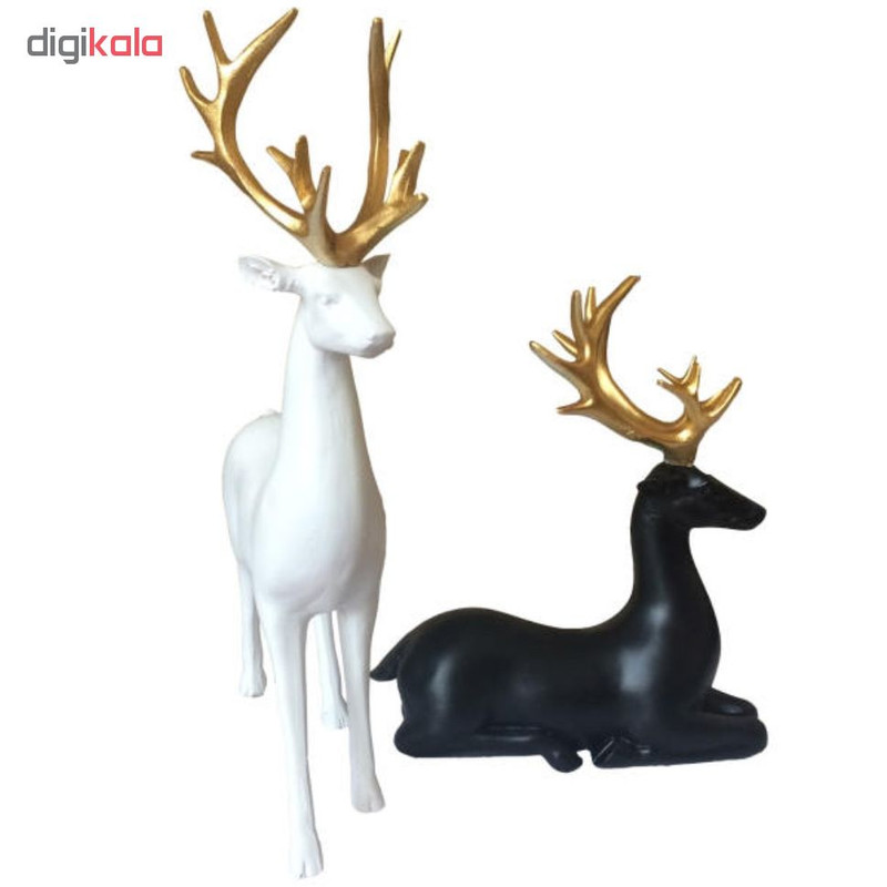مجسمه طرح گوزن مدل RM-7969 مجموعه ۲ عددی