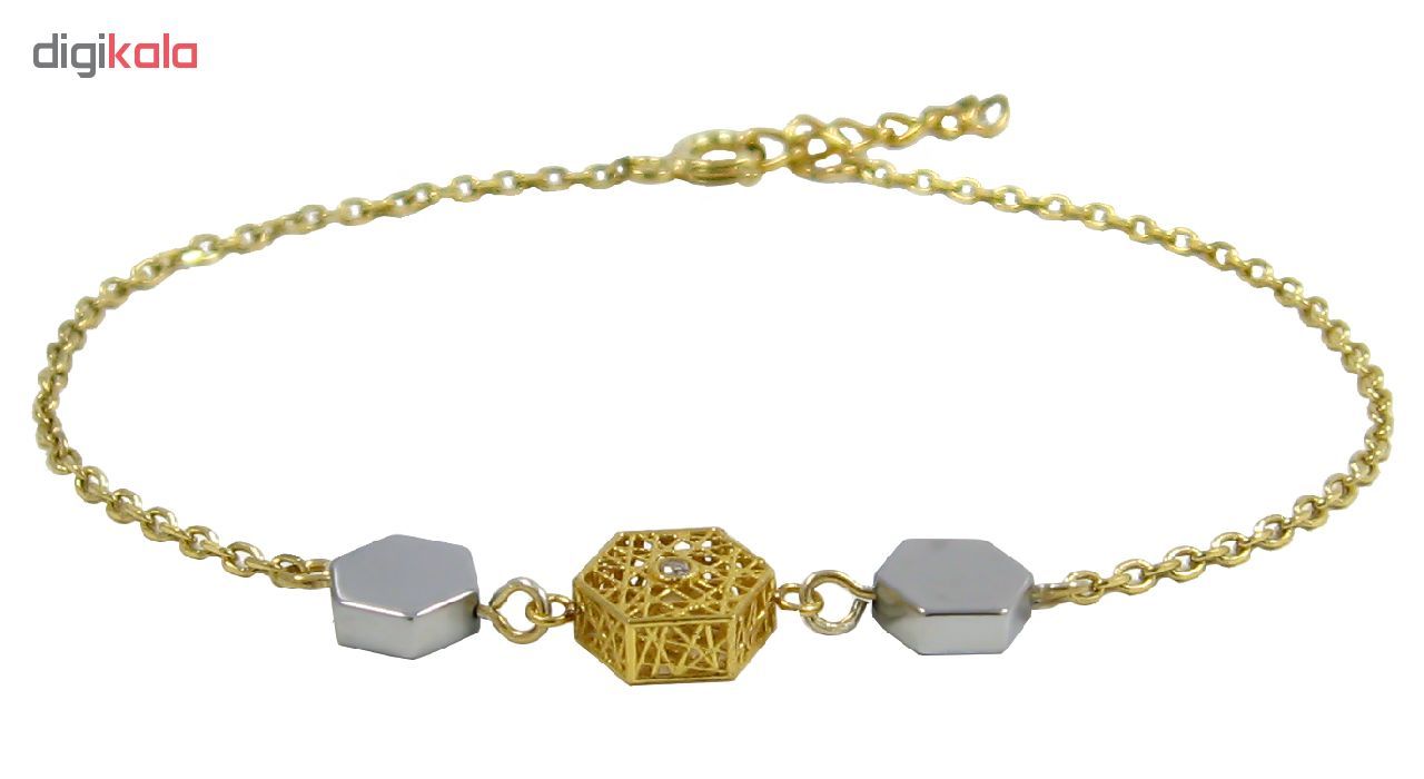 دستبند طلا 18 عیار زنانه مانچو کد bfgs005 -  - 2