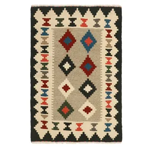 گلیم دستبافت یک متری مدل قشقایی کد 2092