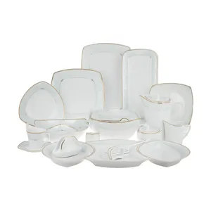 سرویس غذاخوری 105 پارچه چینی پردیس کاشان سری پاریس مدل ترنم کد 187