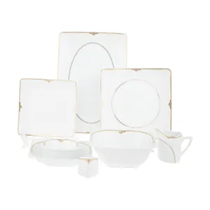 سرویس غذاخوری 30 پارچه چینی پردیس کاشان سری ونوس مدل دیبا کد 265