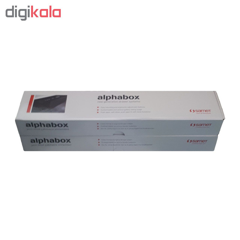 ریل کشو فشاری صامت مدل Alphabox FG45 سایز 45 سانتیمتری بسته 2 عددی ریل کشو فشاری صامت مدل Alphabox FG45 سایز 45 سانتیمتری بسته 2 عددی