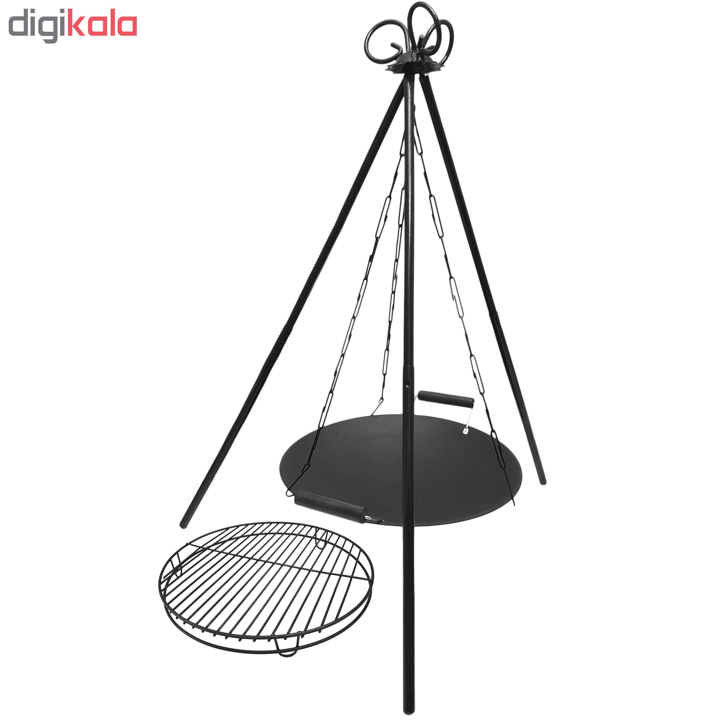 استند و ساج گریل سفری کد 001